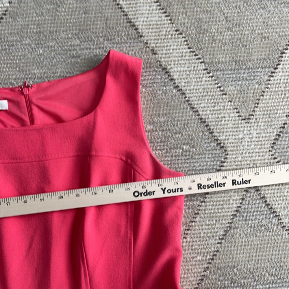 Evan-Picone Coral Sleeveless Dress - 8 - Picture 6 of 9